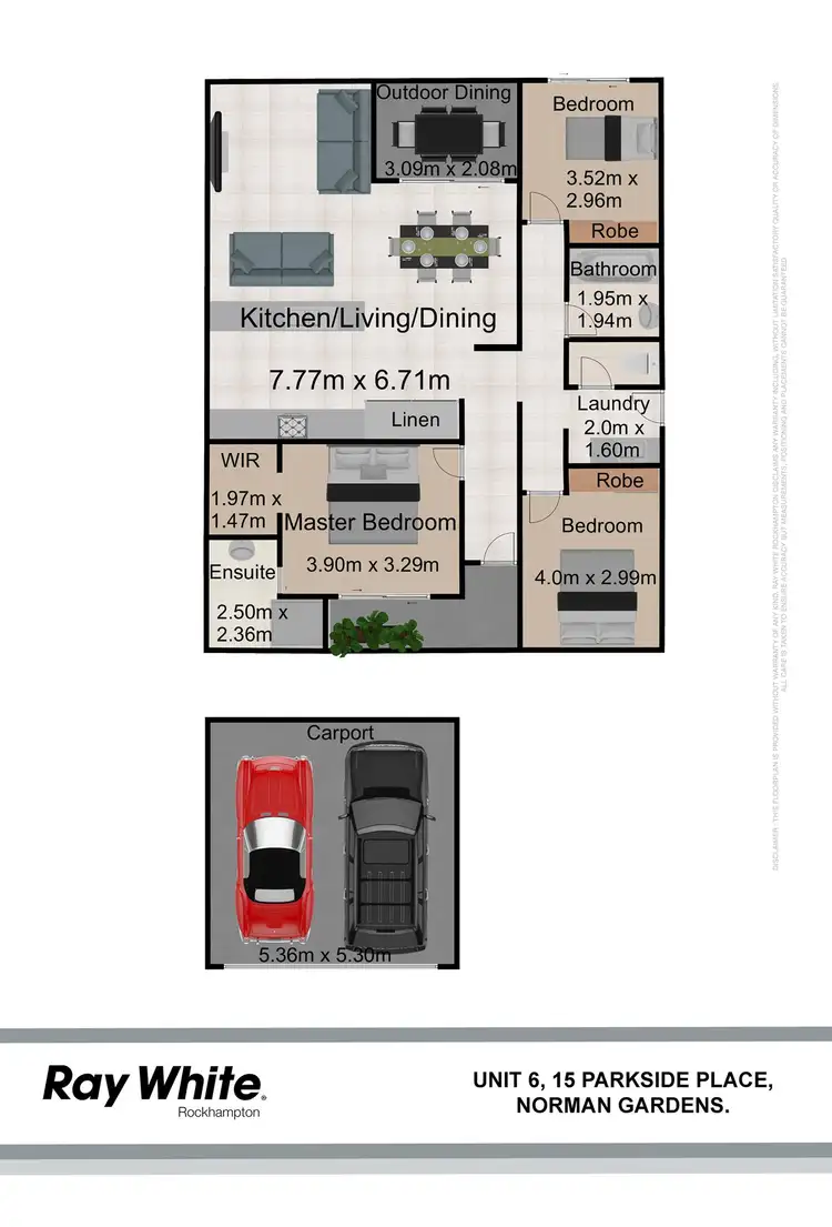 Third view of Homely apartment listing, 6/15 Parkside Place, Norman Gardens QLD 4701