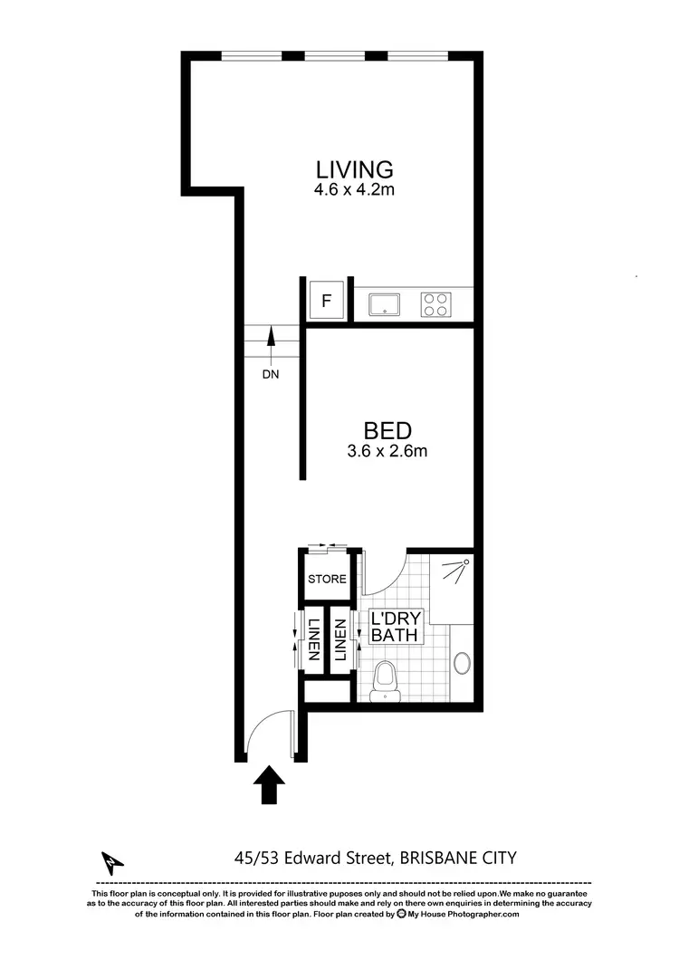 Second view of Homely apartment listing, 45/53 Edward Street, Brisbane City QLD 4000