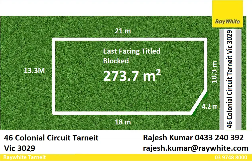 Main view of Homely land listing, 46 Colonial Circuit, Tarneit VIC 3029