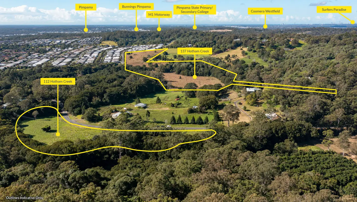 Main view of Homely rural property listing, 112 and 137 Hotham Creek, Willow Vale QLD 4209