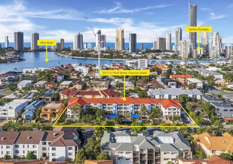 Third view of Homely unit listing, 23/7-17 Purli Street, Chevron Island QLD 4217