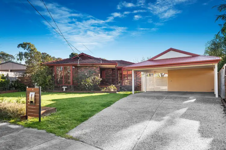 Main view of Homely house listing, 4 Hoad Court, Wantirna VIC 3152