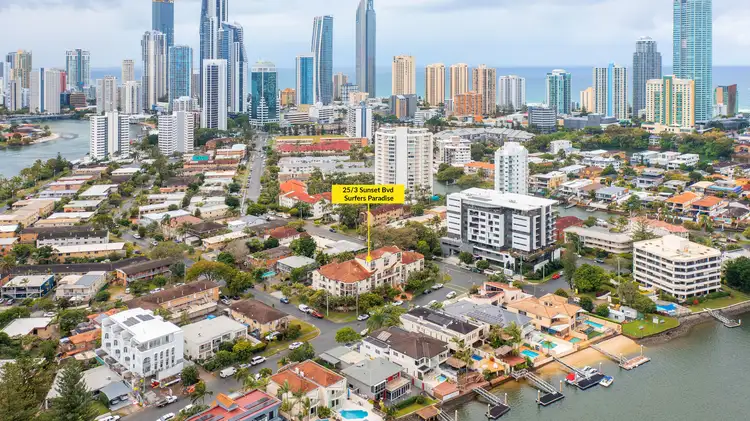 Second view of Homely apartment listing, 25/3 Sunset Boulevard, Surfers Paradise QLD 4217