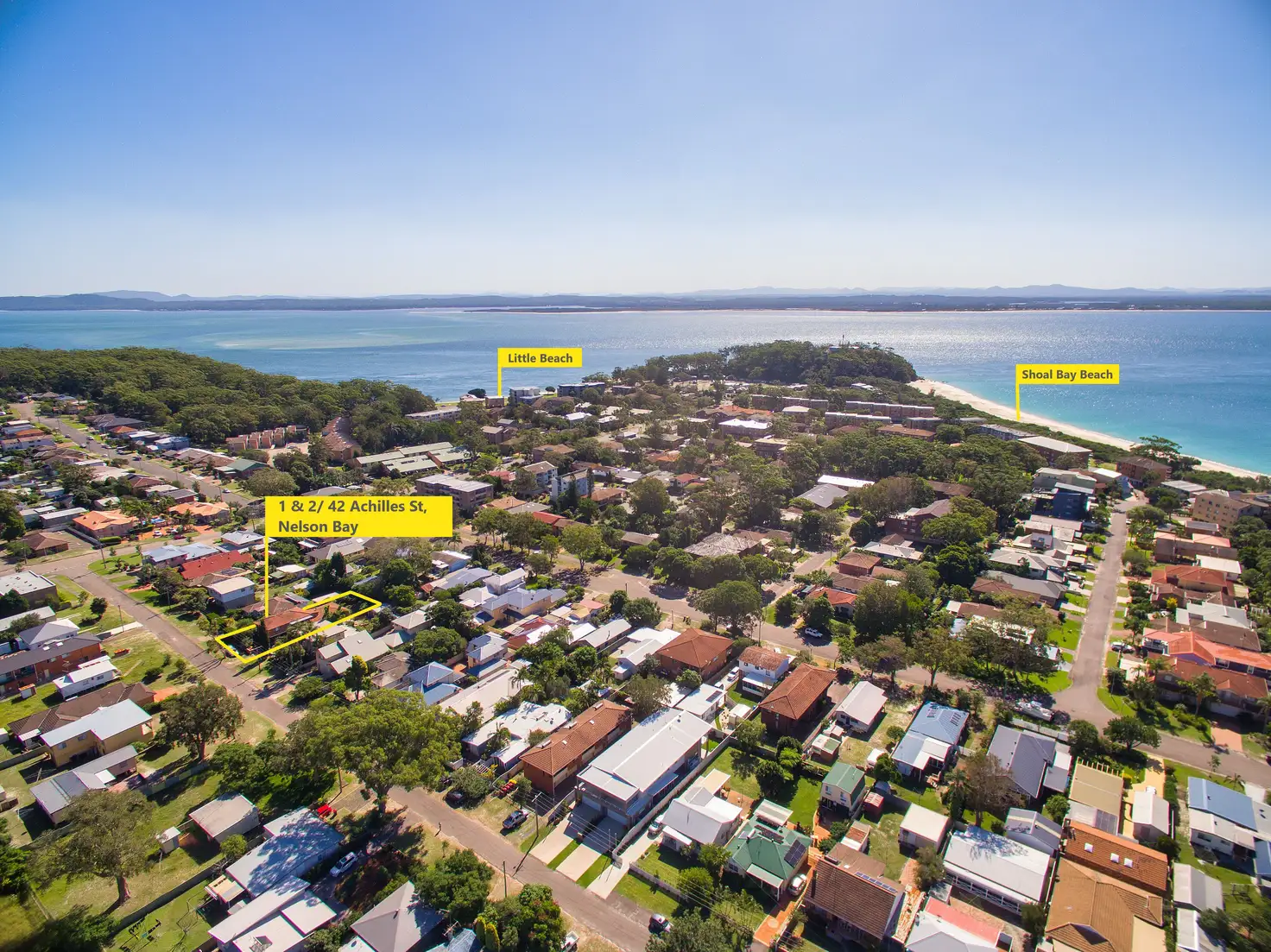 Main view of Homely block of units listing, 1 and 2/42 Achilles Street, Nelson Bay NSW 2315