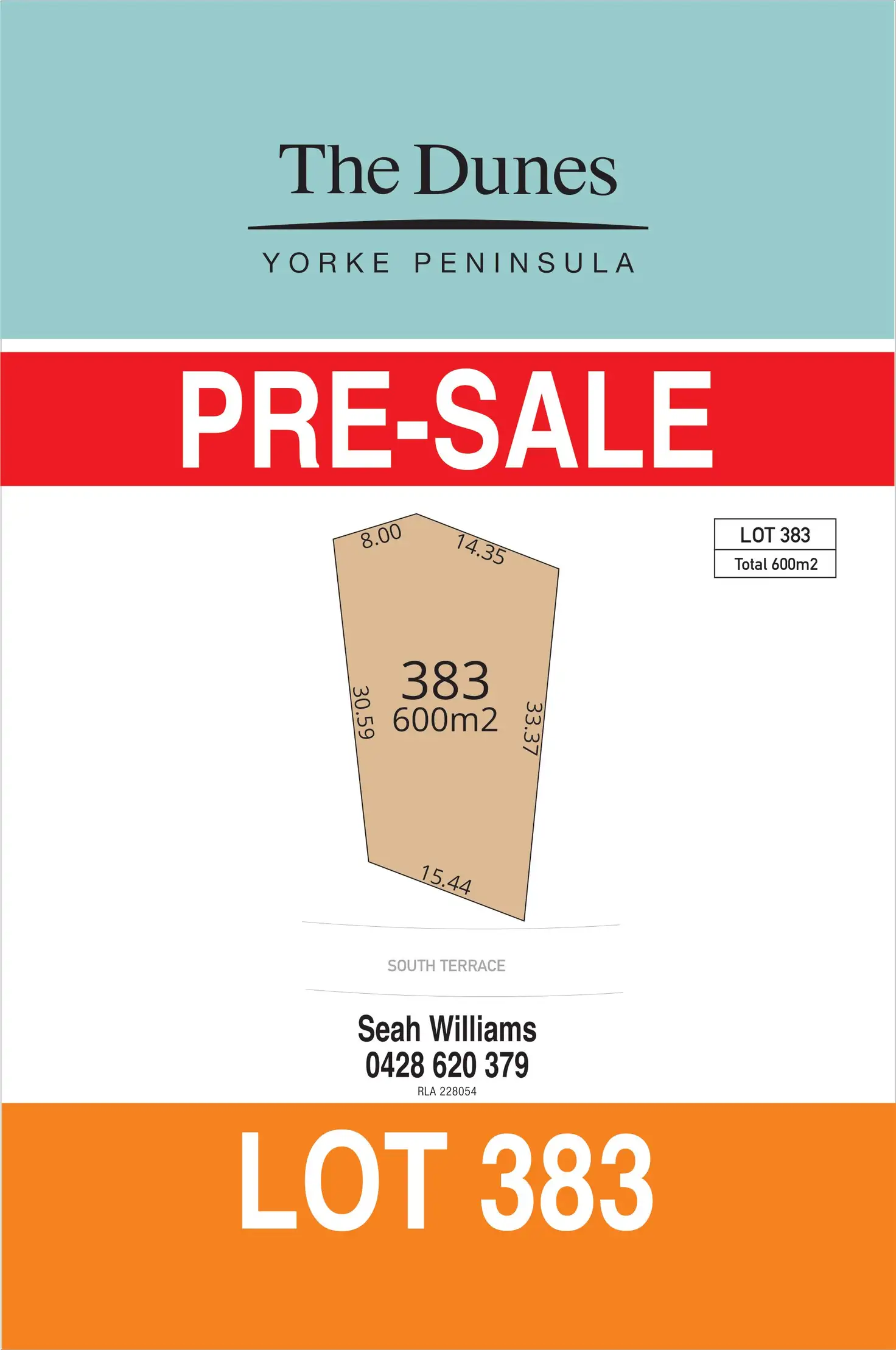 Main view of Homely land listing, LOT 383 South Terrace, Port Hughes SA 5558