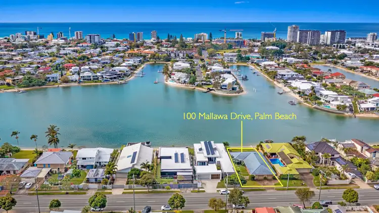 Main view of Homely house listing, 100 Mallawa Drive, Palm Beach QLD 4221