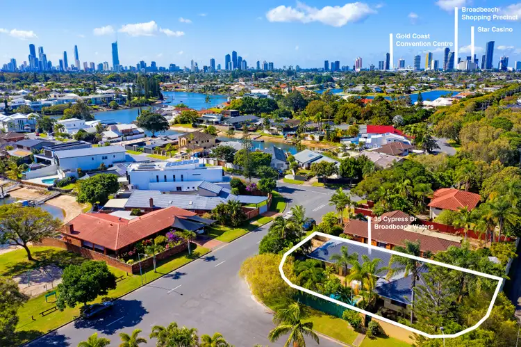 Second view of Homely house listing, 35 Cypress Drive, Broadbeach Waters QLD 4218