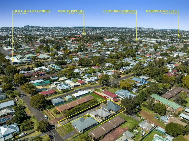 Main view of Homely block of units listing, 1&2/26A Ascot Street, Newtown QLD 4350