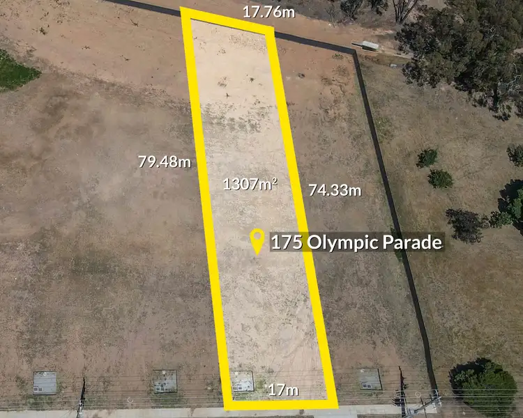 Main view of Homely land listing, 175 Olympic Parade, Kangaroo Flat VIC 3555