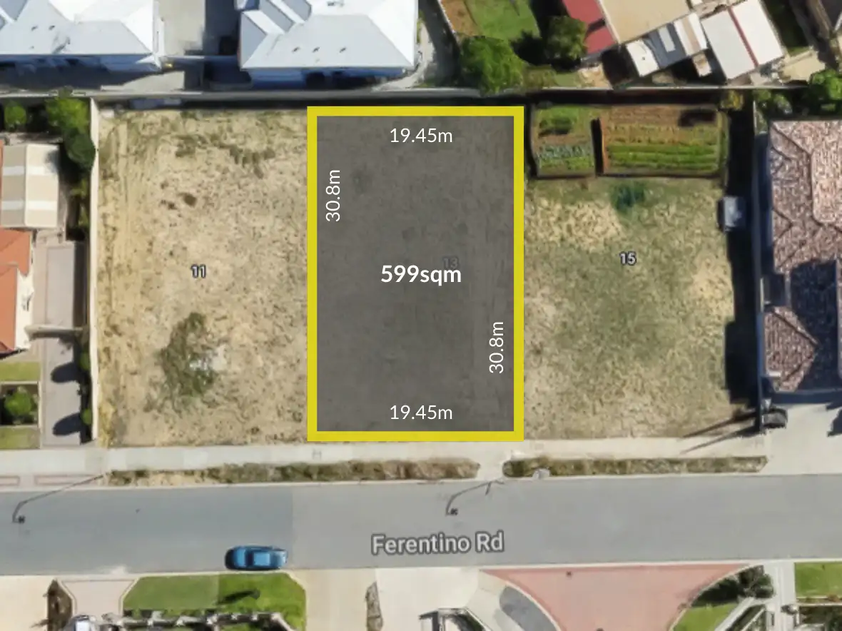 Main view of Homely land listing, 13 Ferentino Road, Stirling WA 6021