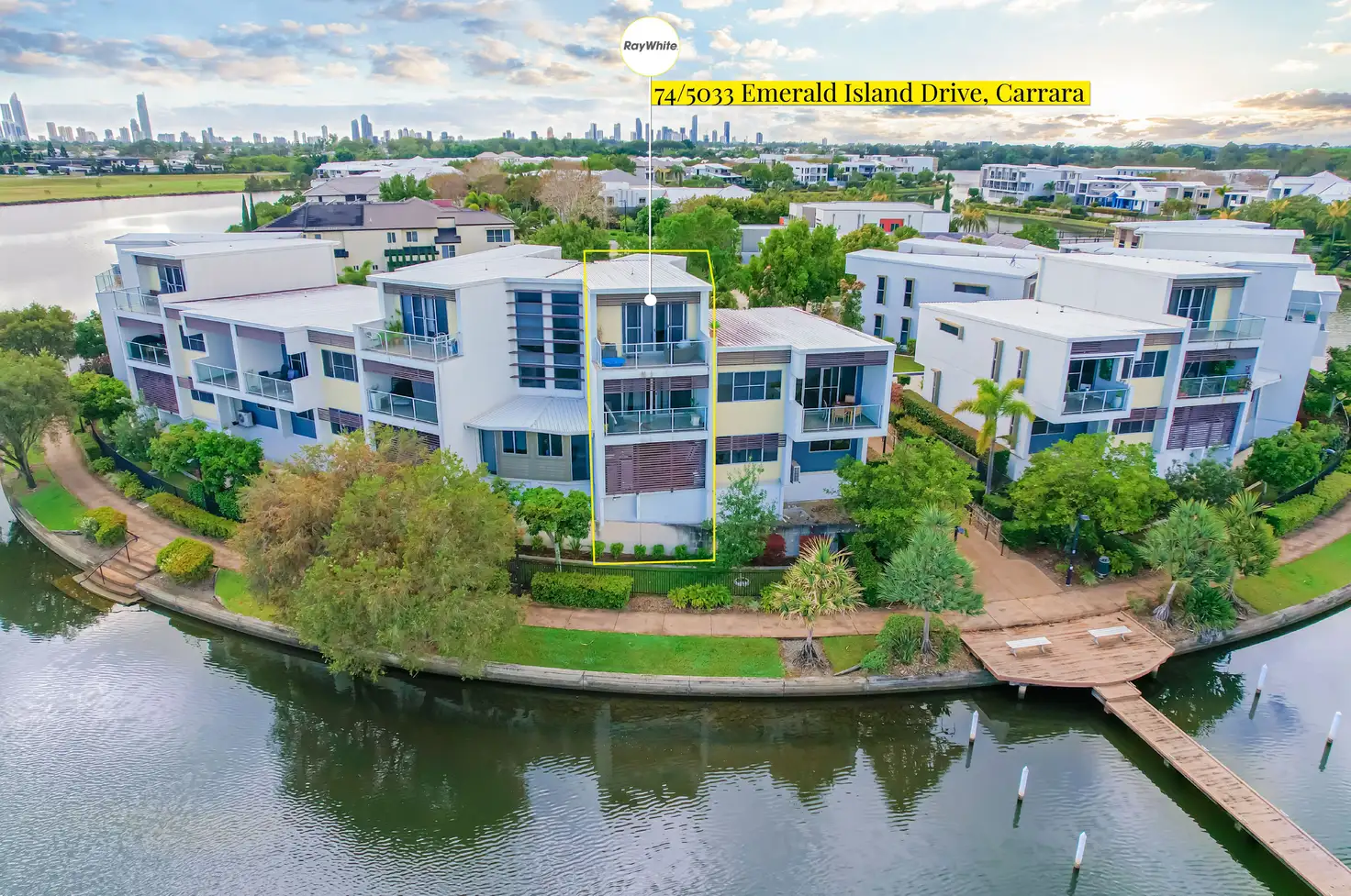 Main view of Homely townhouse listing, 74/5033 Emerald Island Drive, Carrara QLD 4211