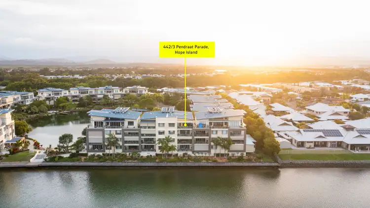 Main view of Homely unit listing, 442/3 Pendraat Parade 'Ilanah Aqua', Hope Island QLD 4212