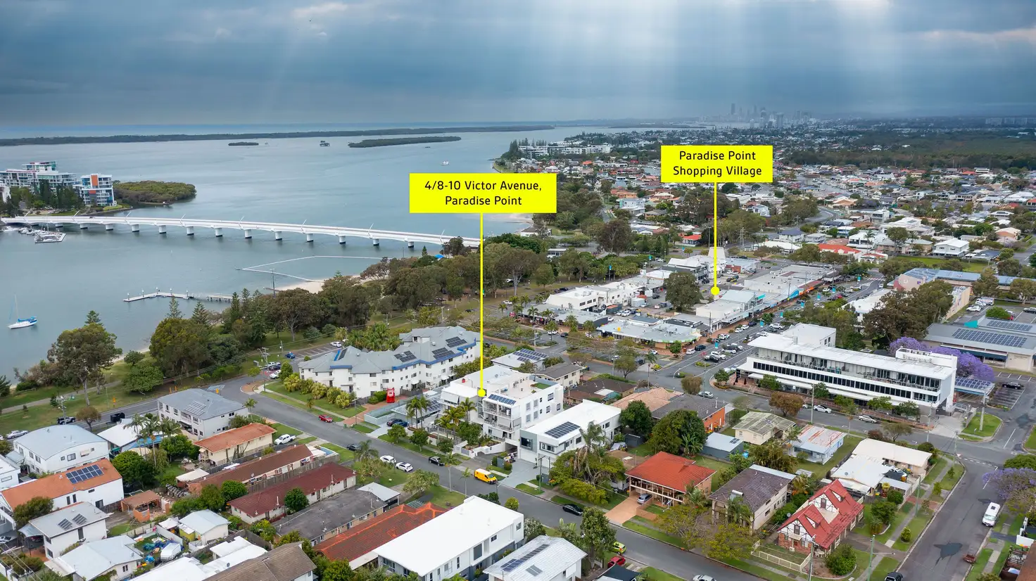 Main view of Homely unit listing, 4/8 Victor Avenue, Paradise Point QLD 4216