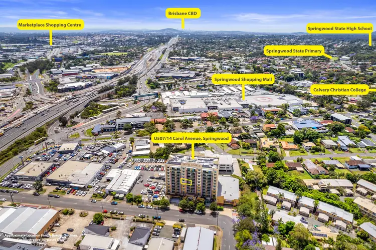 Fifth view of Homely house listing, 507/14 Carol Avenue, Springwood QLD 4127