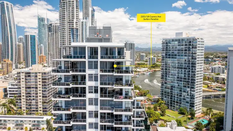 Sixth view of Homely apartment listing, 2201/18 Cypress Avenue, Surfers Paradise QLD 4217