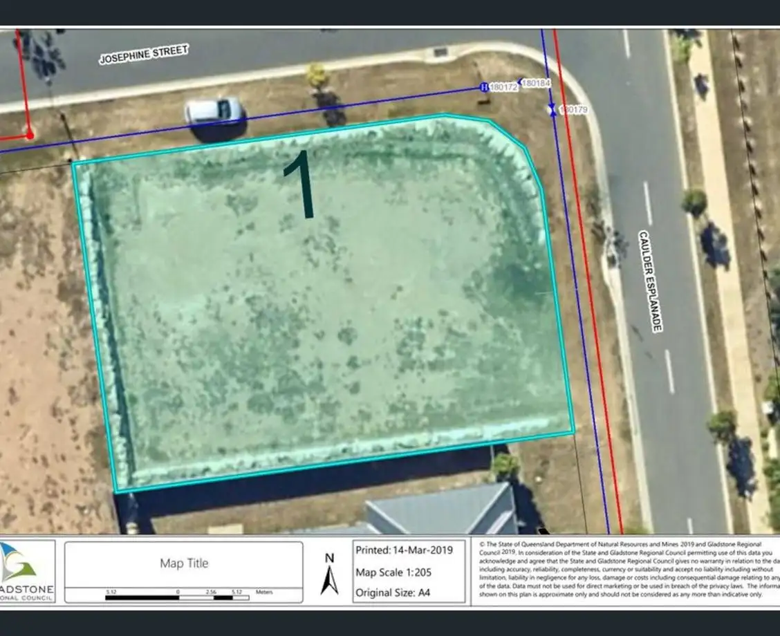 Main view of Homely land listing, 1 Josephine Street, Boyne Island QLD 4680