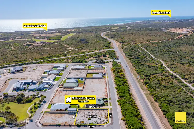 Main view of Homely land listing, 32 Hamelin Avenue, Lancelin WA 6044