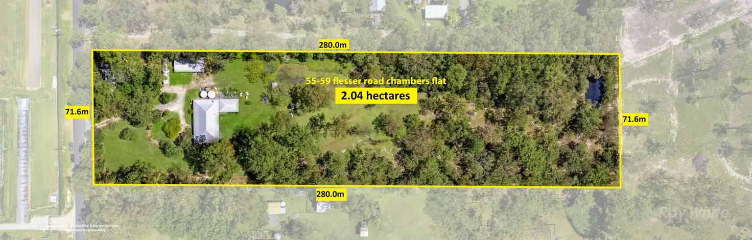 Main view of Homely land listing, 55-59 Flesser Road, Chambers Flat QLD 4133