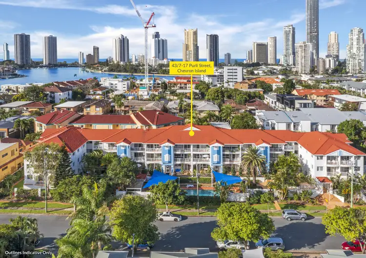 Fourth view of Homely unit listing, 43/7-17 Purli Street, Chevron Island QLD 4217
