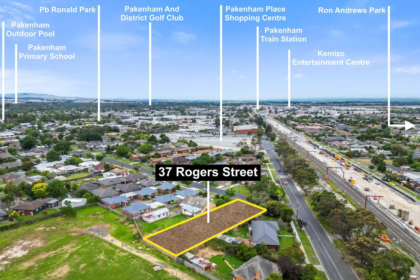 Main view of Homely land listing, 37 Rogers Street, Pakenham VIC 3810