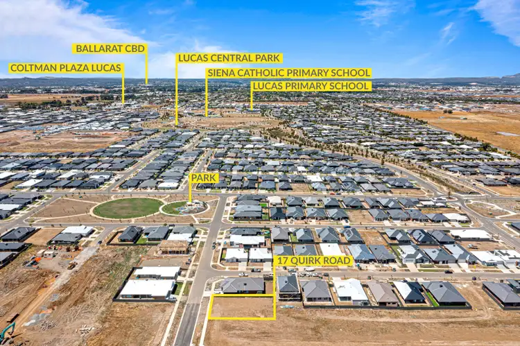 Third view of Homely land listing, 17 Quirk Road, Lucas VIC 3350
