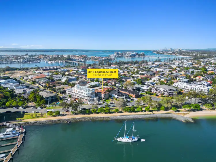 Second view of Homely apartment listing, 3/15 Esplanade West, Paradise Point QLD 4216