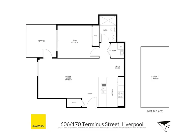 Seventh view of Homely apartment listing, 606/170 Terminus Street, Liverpool NSW 2170