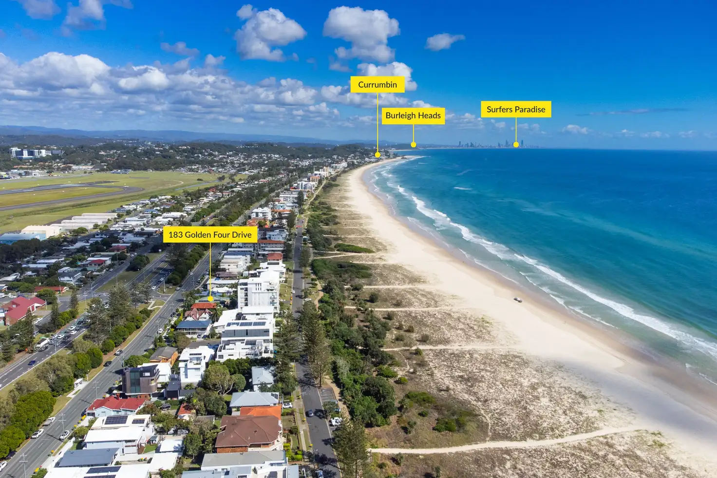 Main view of Homely house listing, 183 Golden Four Drive, Bilinga QLD 4225