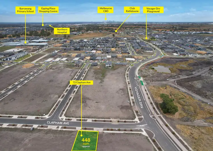 Second view of Homely land listing, 72 Clapham Avenue, Wollert VIC 3750