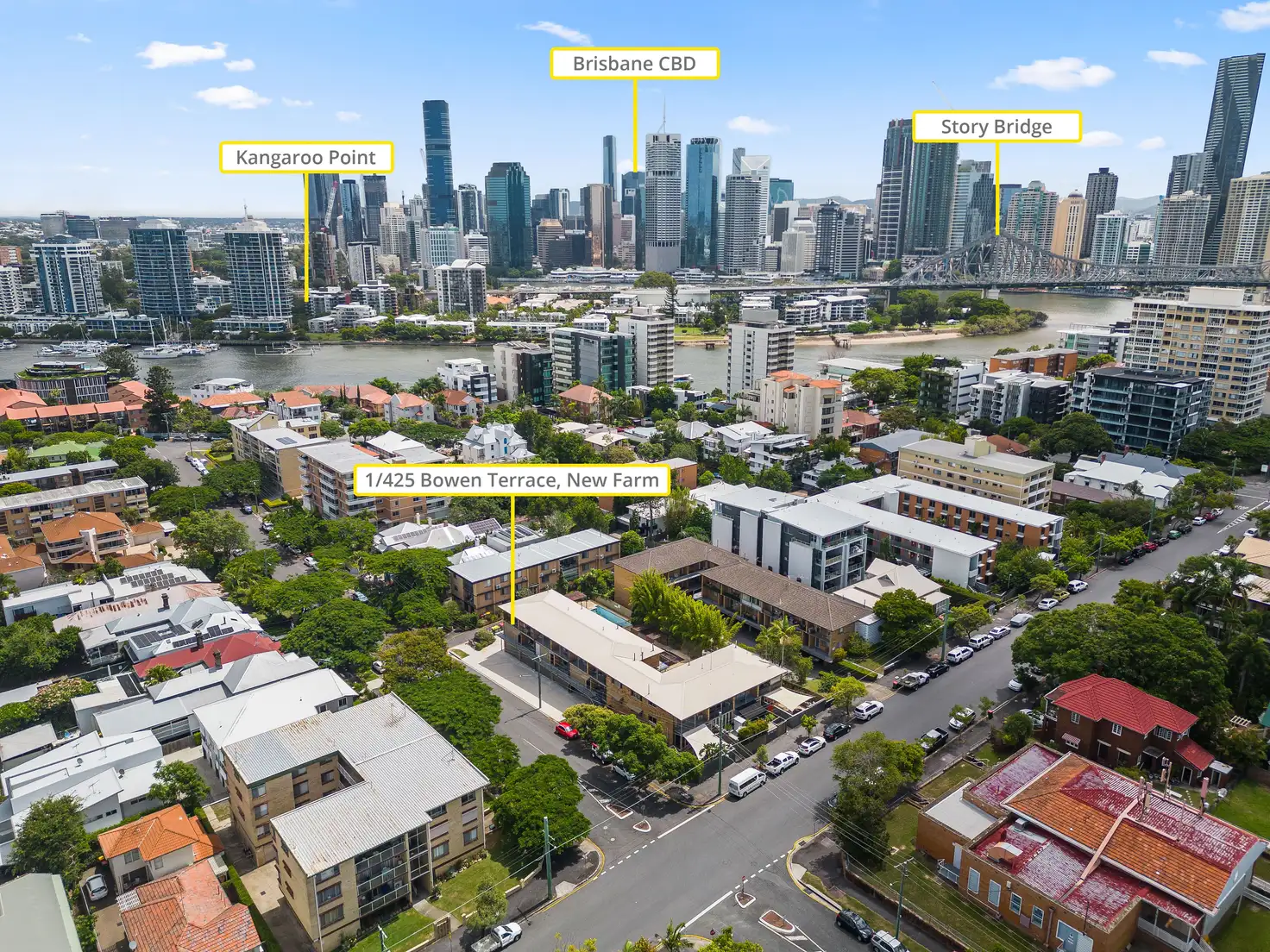 Main view of Homely apartment listing, 1/425 Bowen Terrace, New Farm QLD 4005