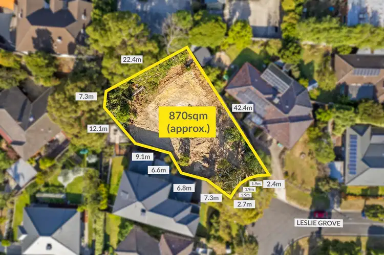 Main view of Homely land listing, 4 Leslie Grove, Ringwood North VIC 3134