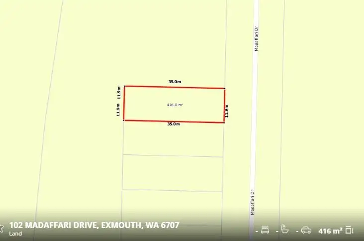 Fourth view of Homely land listing, 102 Madaffari Drive, Exmouth WA 6707