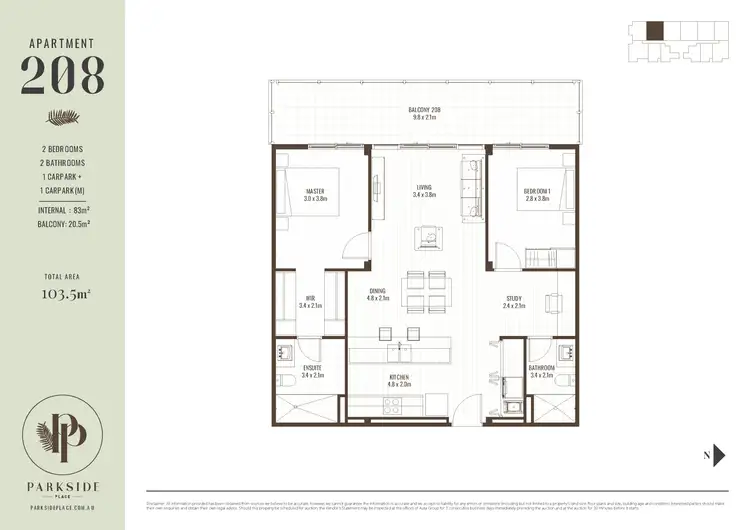 Third view of Homely apartment listing, 208/293 - 295 Fullarton Road, Parkside SA 5063