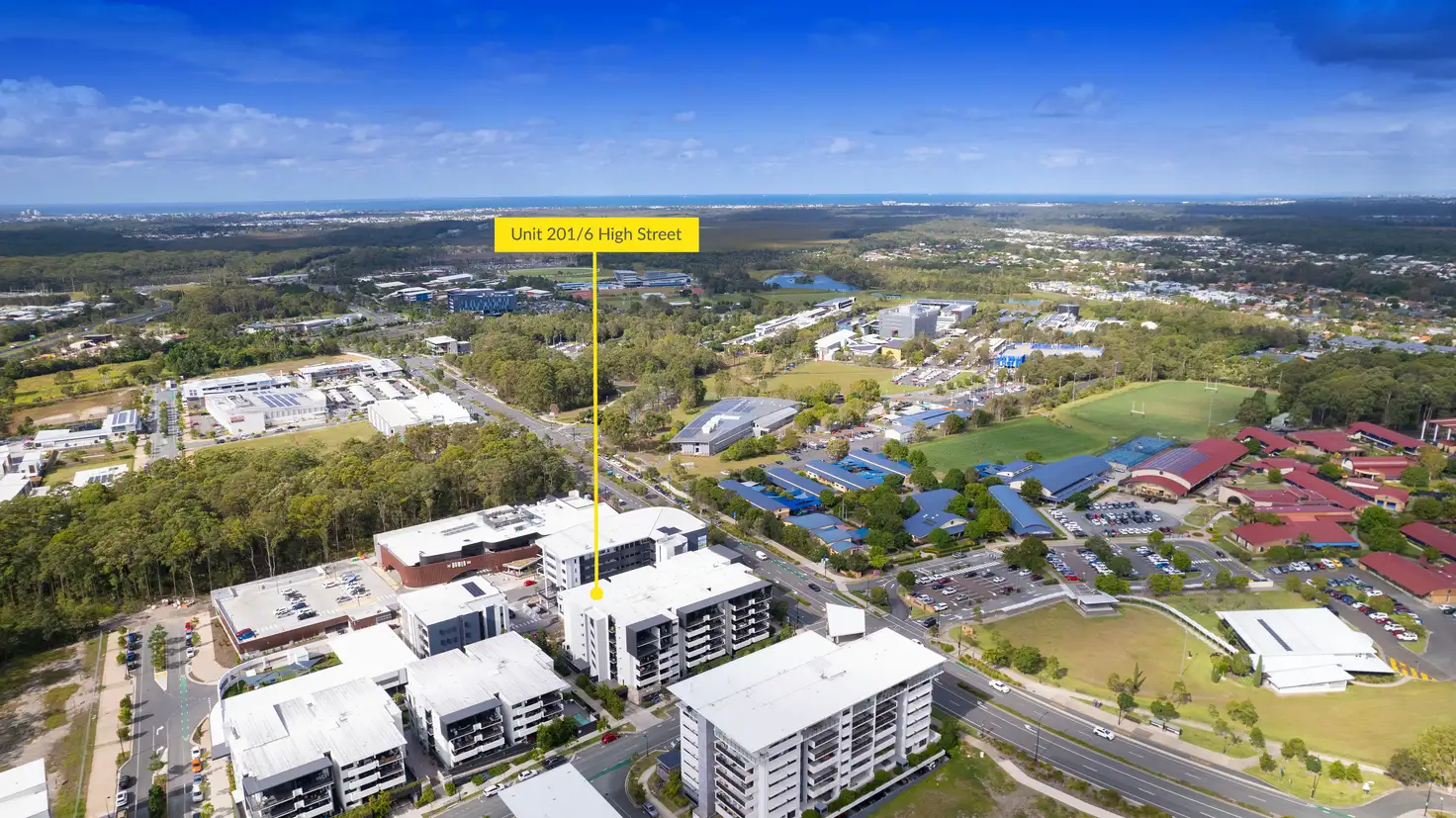 Main view of Homely unit listing, Unit 201/6 High Street, Sippy Downs QLD 4556