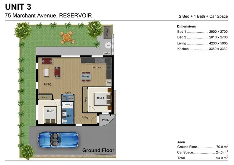 Fifth view of Homely townhouse listing, 3/75 Marchant Avenue, Reservoir VIC 3073