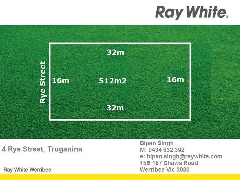 Main view of Homely land listing, 4 Rye Street, Truganina VIC 3029
