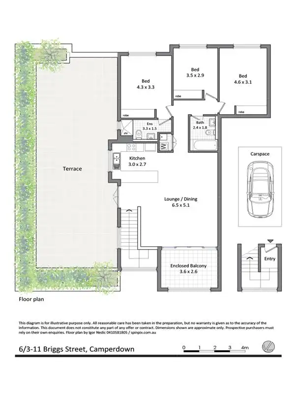 Sixth view of Homely apartment listing, 6/3-11 Briggs Street, Camperdown NSW 2050