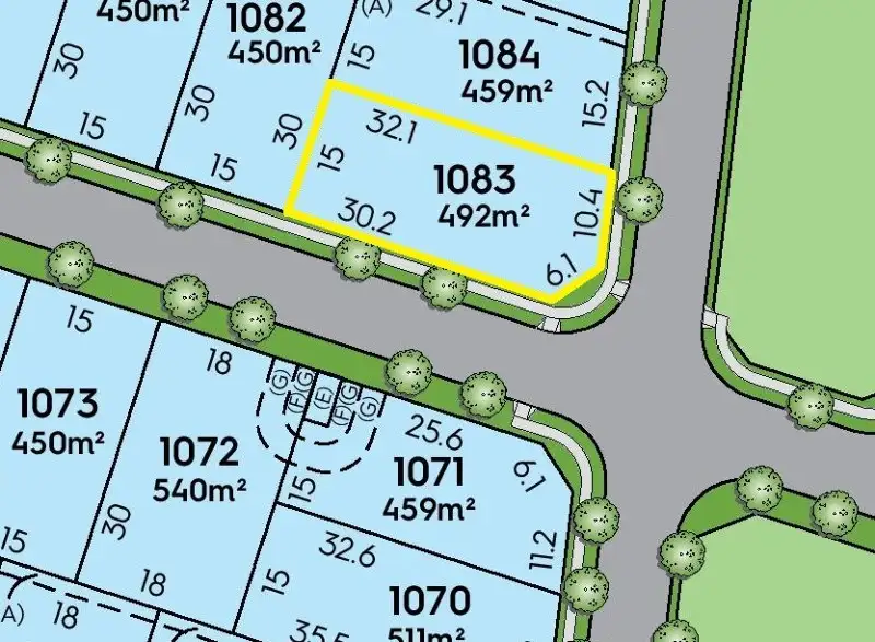 Main view of Homely land listing, Lot 1083 'The Gables', Box Hill NSW 2765