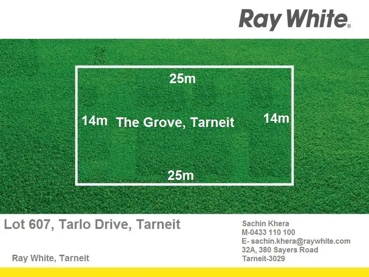 Main view of Homely land listing, LOT 607 Tarlo Drive, Tarneit VIC 3029