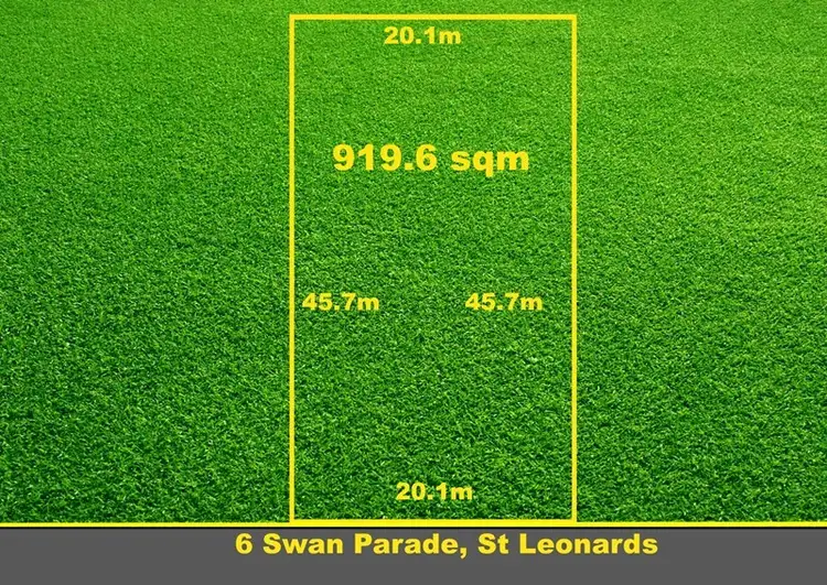 Main view of Homely land listing, 6 Swan Parade, St Leonards VIC 3223