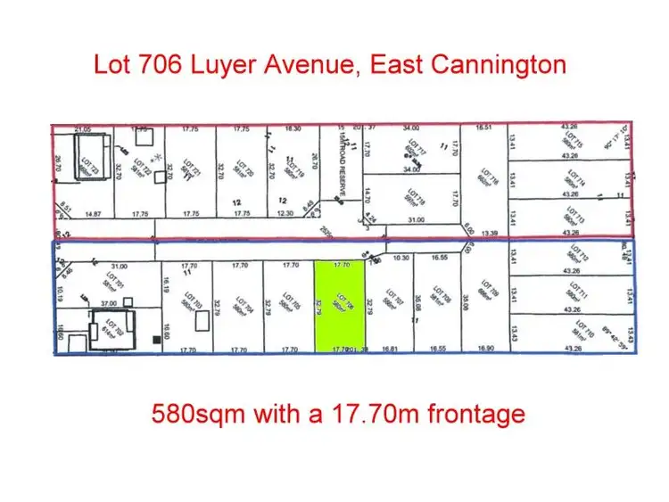 Lot 706 Luyer Avenue, East Cannington WA 6107