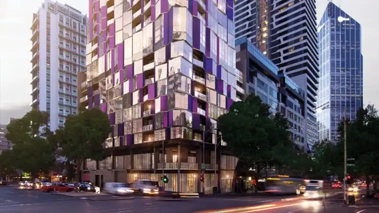 Main view of Homely apartment listing, 3307/450 Elizabeth Street, Melbourne VIC 3000