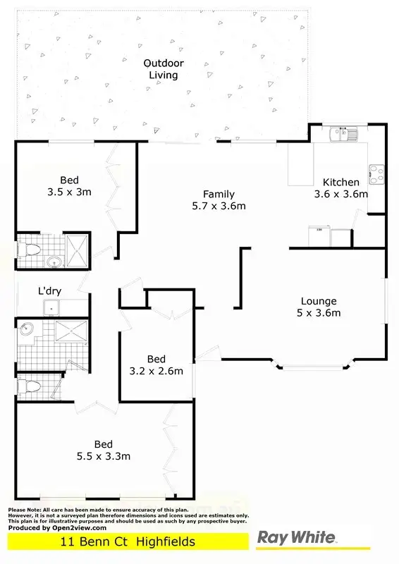 Second view of Homely house listing, 11 Benn Court, Highfields QLD 4352
