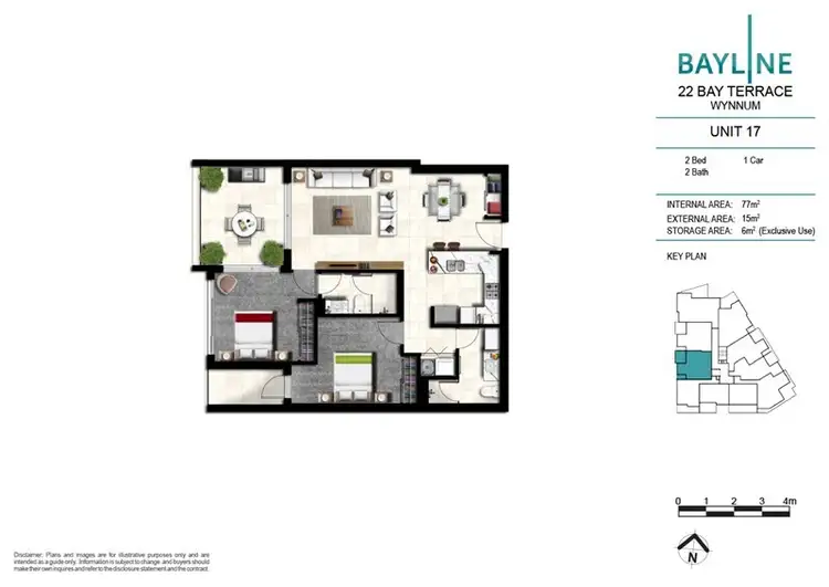 Third view of Homely apartment listing, 17/22 Bay Terrace, Wynnum QLD 4178