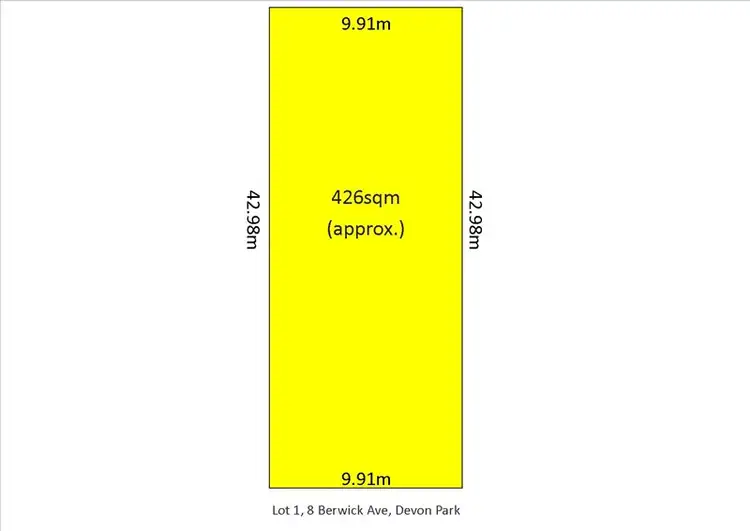 Main view of Homely land listing, Lot 1, 8 Berwick Avenue, Devon Park SA 5008