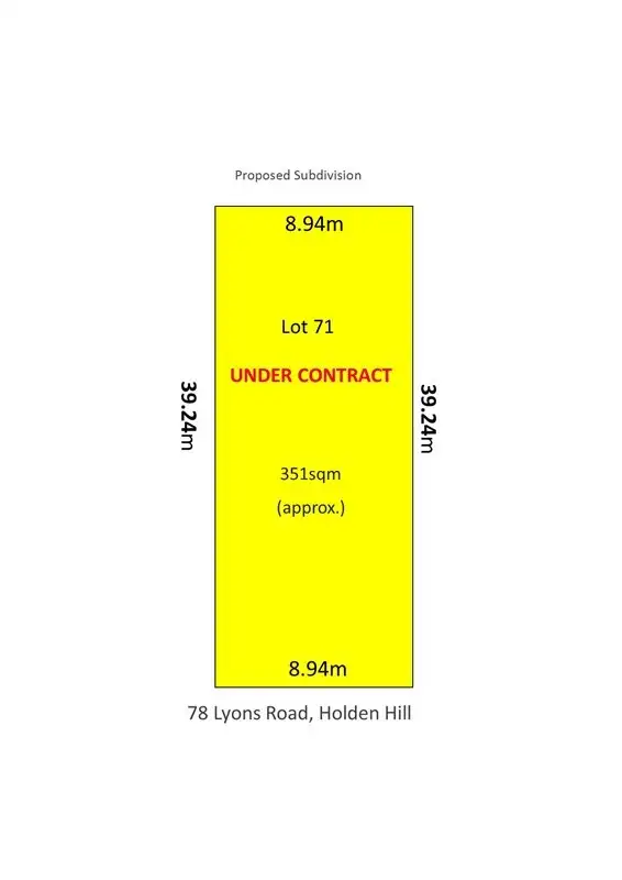 Main view of Homely land listing, (Lot 71)78 Lyons Road, Holden Hill SA 5088