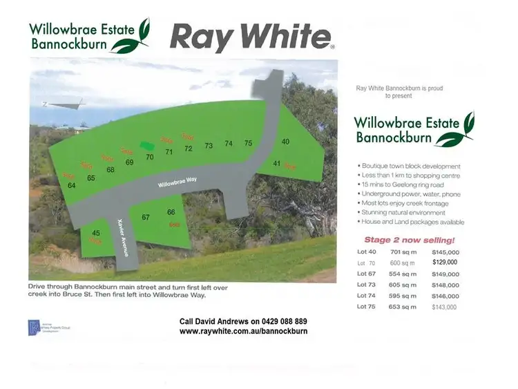 Main view of Homely land listing, Lot 75 Archie Close, Bannockburn VIC 3331