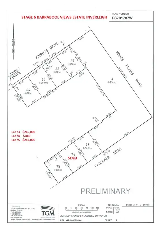 Second view of Homely land listing, Lot 75 Faulkner Road, Inverleigh VIC 3321
