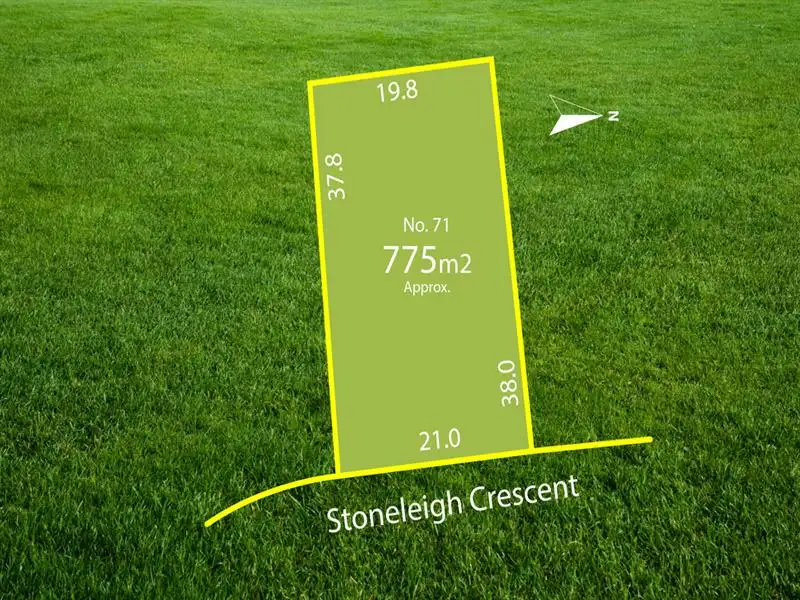 Main view of Homely land listing, 71 Stoneleigh Crescent, Highton VIC 3216