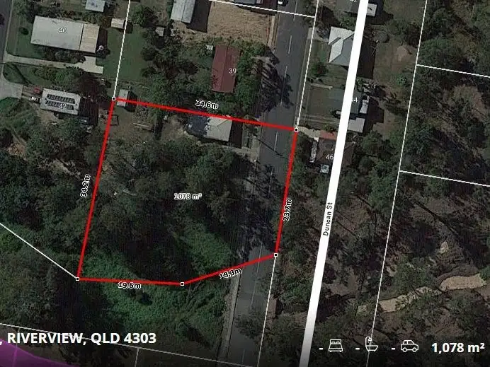 Main view of Homely land listing, 43 Duncan Street, Riverview QLD 4303